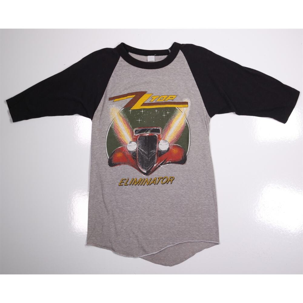 ZZ Top Eliminator Tour 1983 True Vintage Single Stitch Baseball T-Shirt Mens XS
